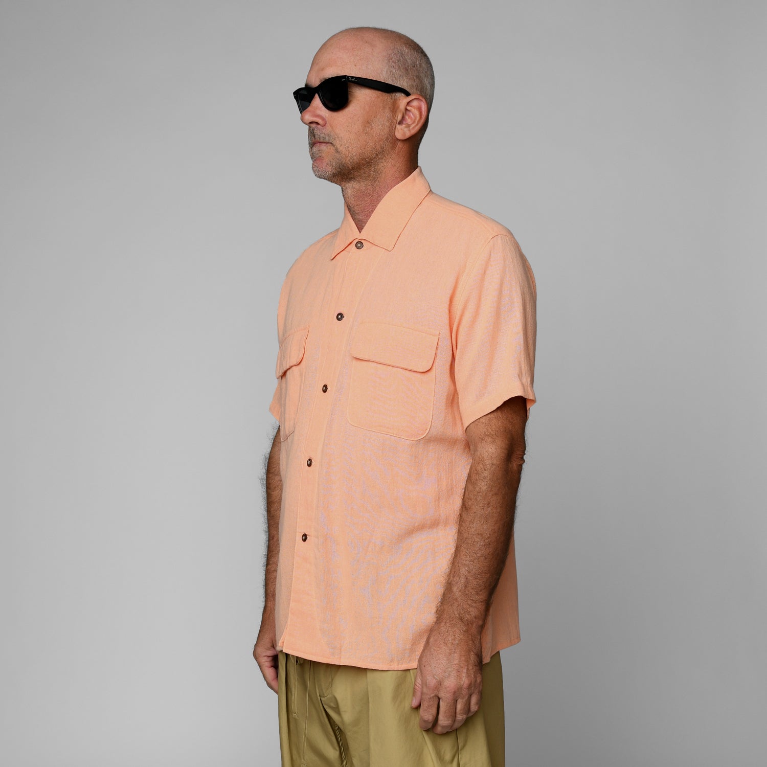 50's Milano Shirt SS - Tropical Peach