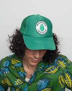 Trucker Hat W/ Monitaly Avocado Patch - Kelly Green