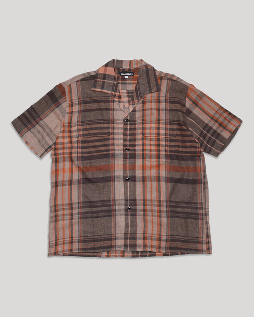 50's Milano Shirt SS - Berry Tartan