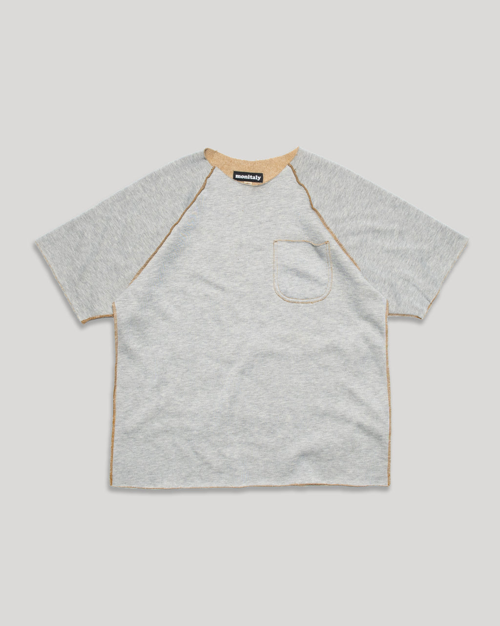 Raglan Crew Sweat - Heather Mustard