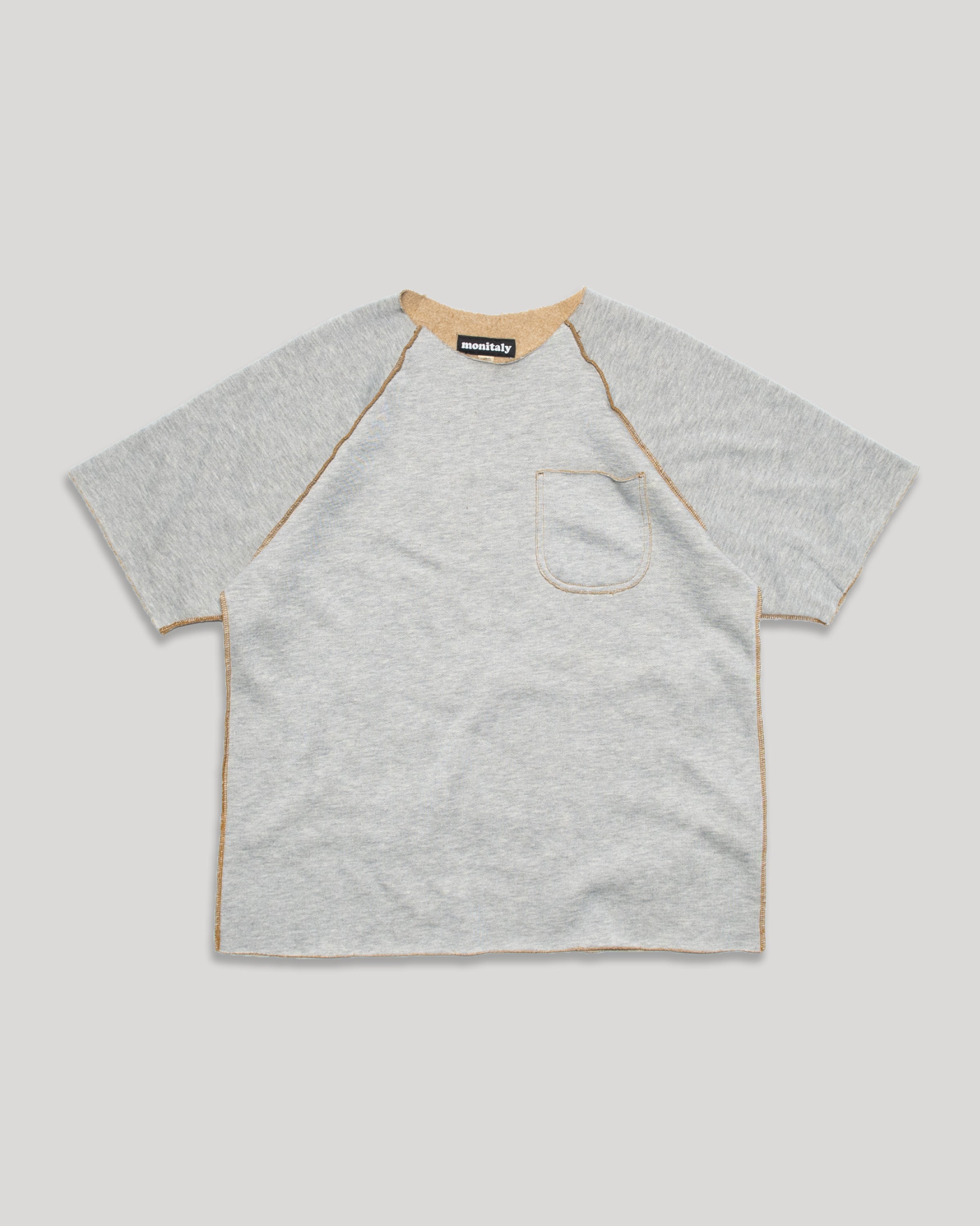Raglan Crew Sweat - Heather Mustard