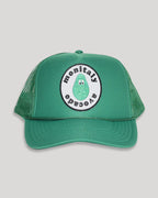 Trucker Hat W/ Monitaly Avocado Patch - Kelly Green