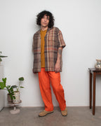 50's Milano Shirt SS - Berry Tartan