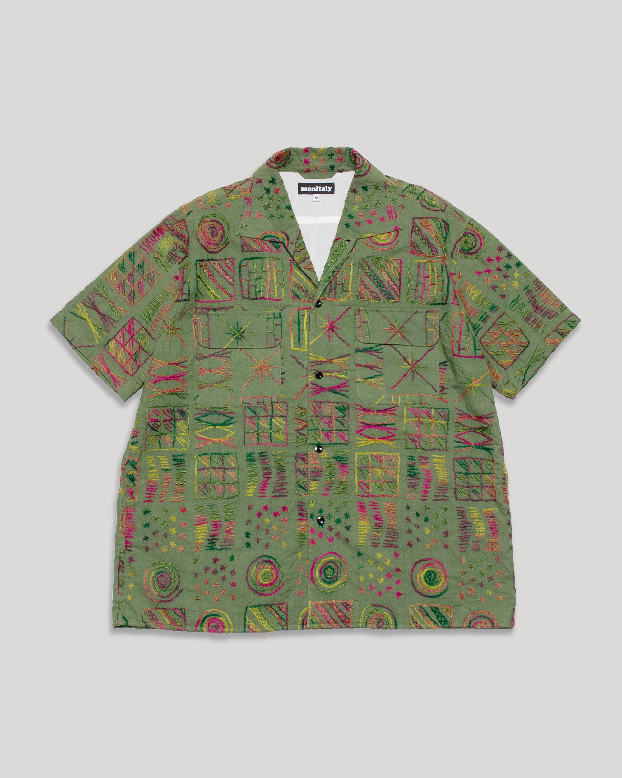 50's Milano Shirt - Squared Green