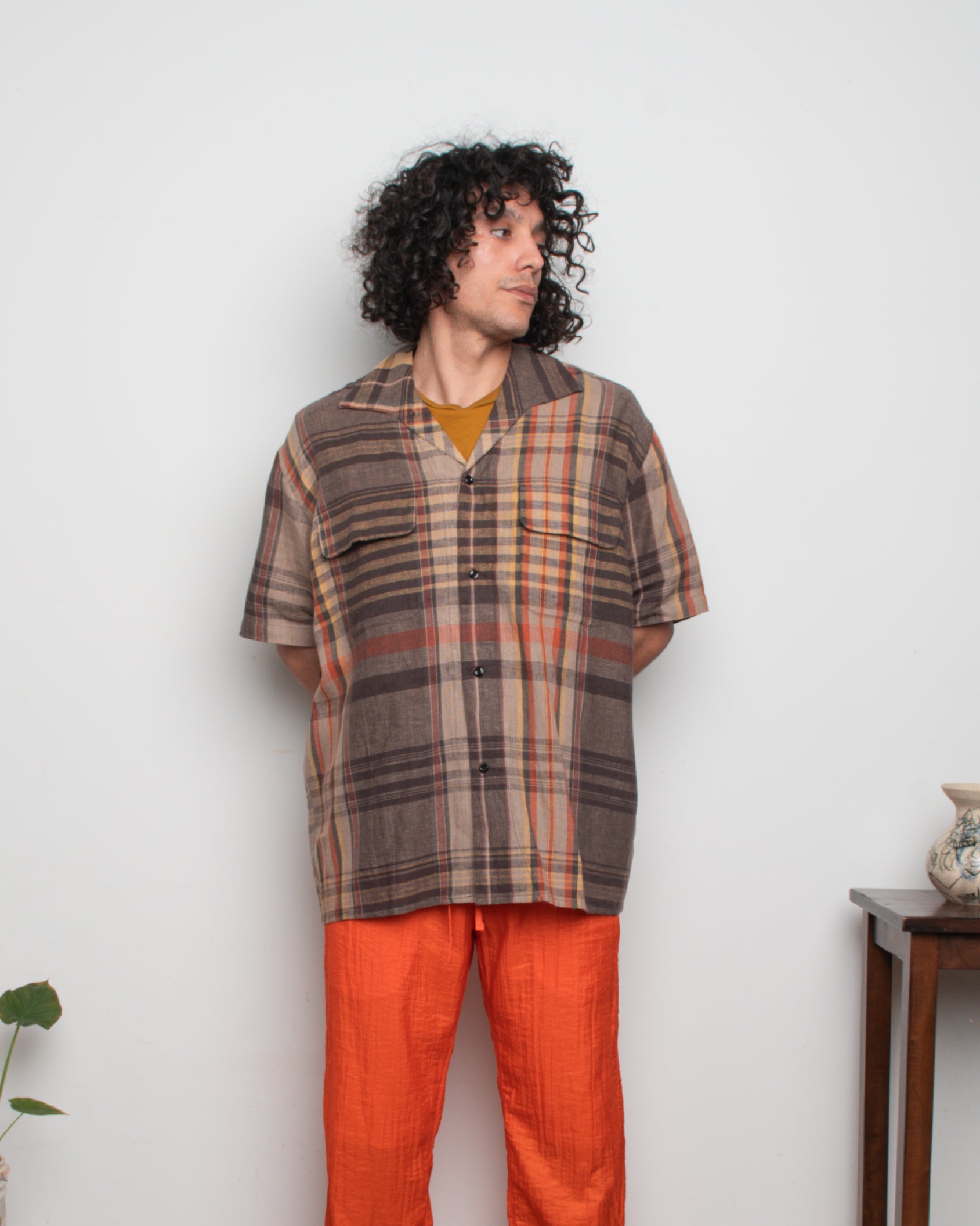 50's Milano Shirt SS - Berry Tartan