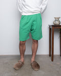 French Terry Pleated Shorts - Green