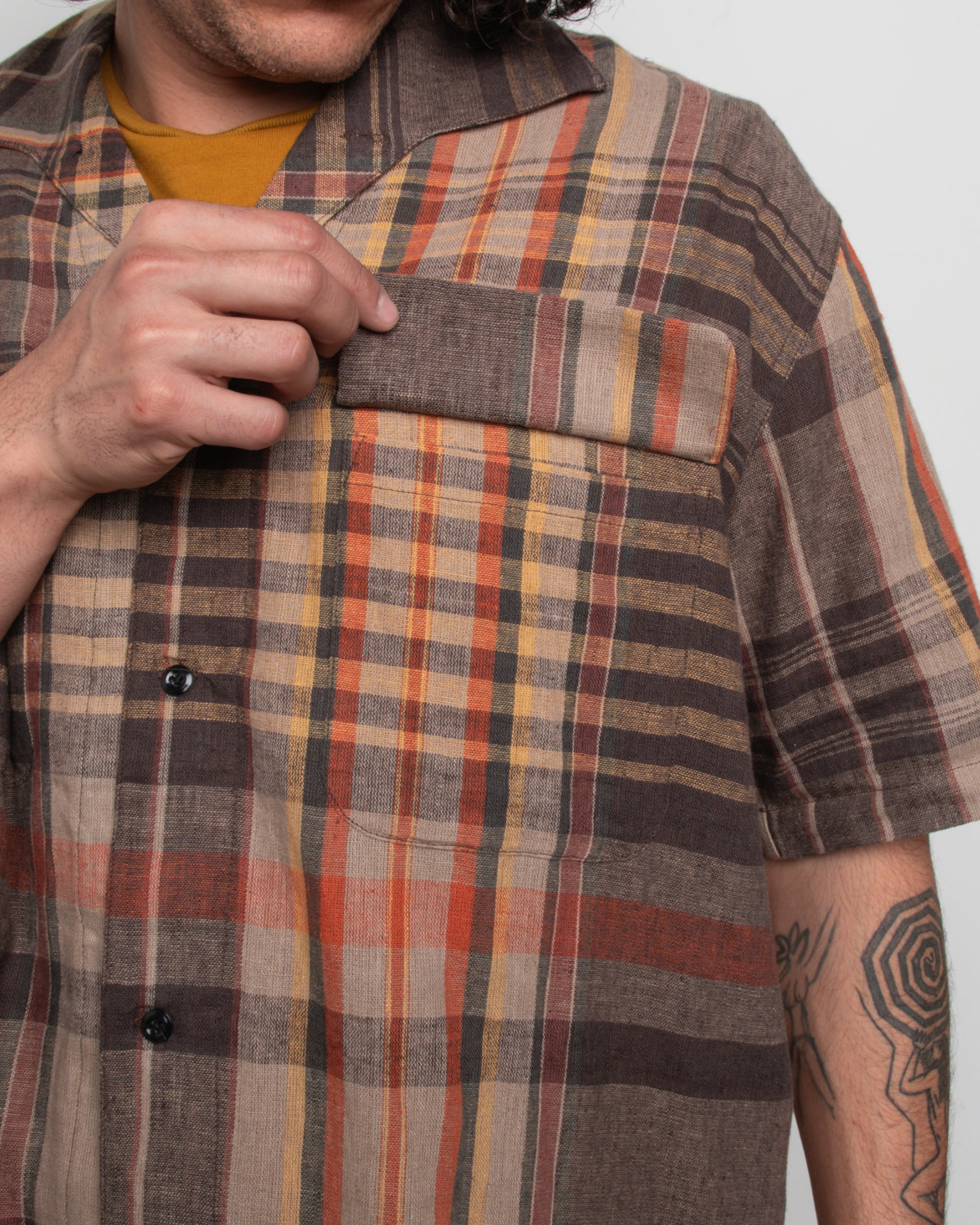 50's Milano Shirt SS - Berry Tartan