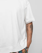 French Terry Cropped S/S Sweat - Cream