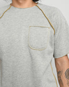 Raglan Crew Sweat - Heather Mustard