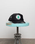 Trucker Hat W/ Monitaly Avocado Patch - Black