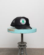 Trucker Hat W/ Monitaly Avocado Patch - Black
