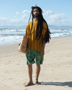 French Terry Pleated Shorts - Tie Dye Midori + Mineral