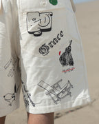 Khadi Fatigue Shorts - Jacob Tattoo