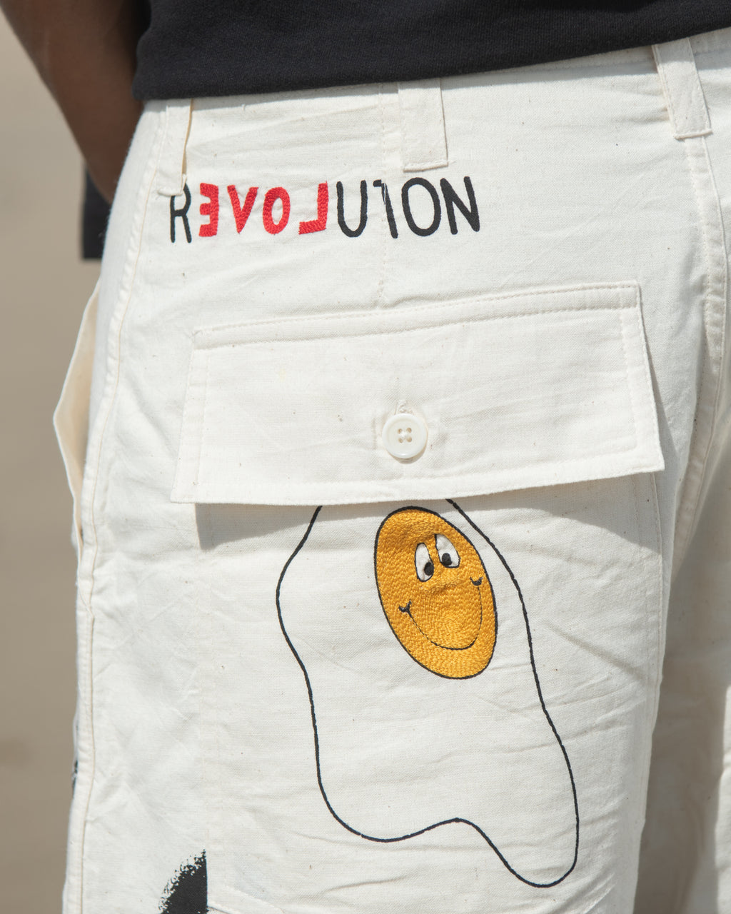 Khadi Fatigue Shorts - Jacob Tattoo
