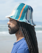 Hat - African Indigo Cloth Stripe