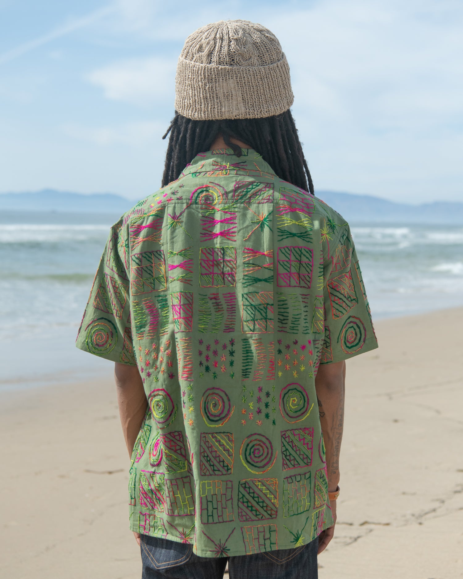 50's Milano Shirt - Squared Green