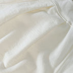 French Terry Pleated Shorts - Cream