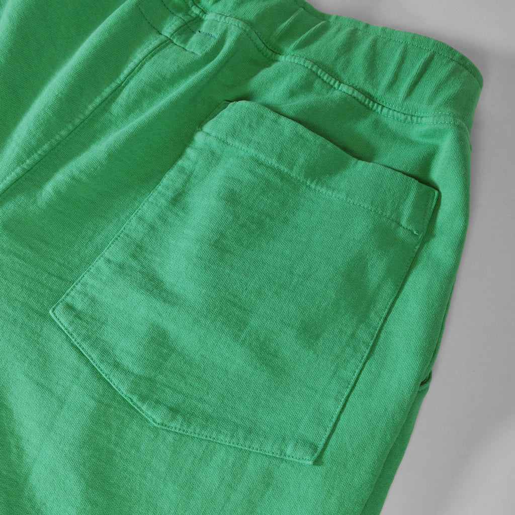 French Terry Pleated Shorts - Green