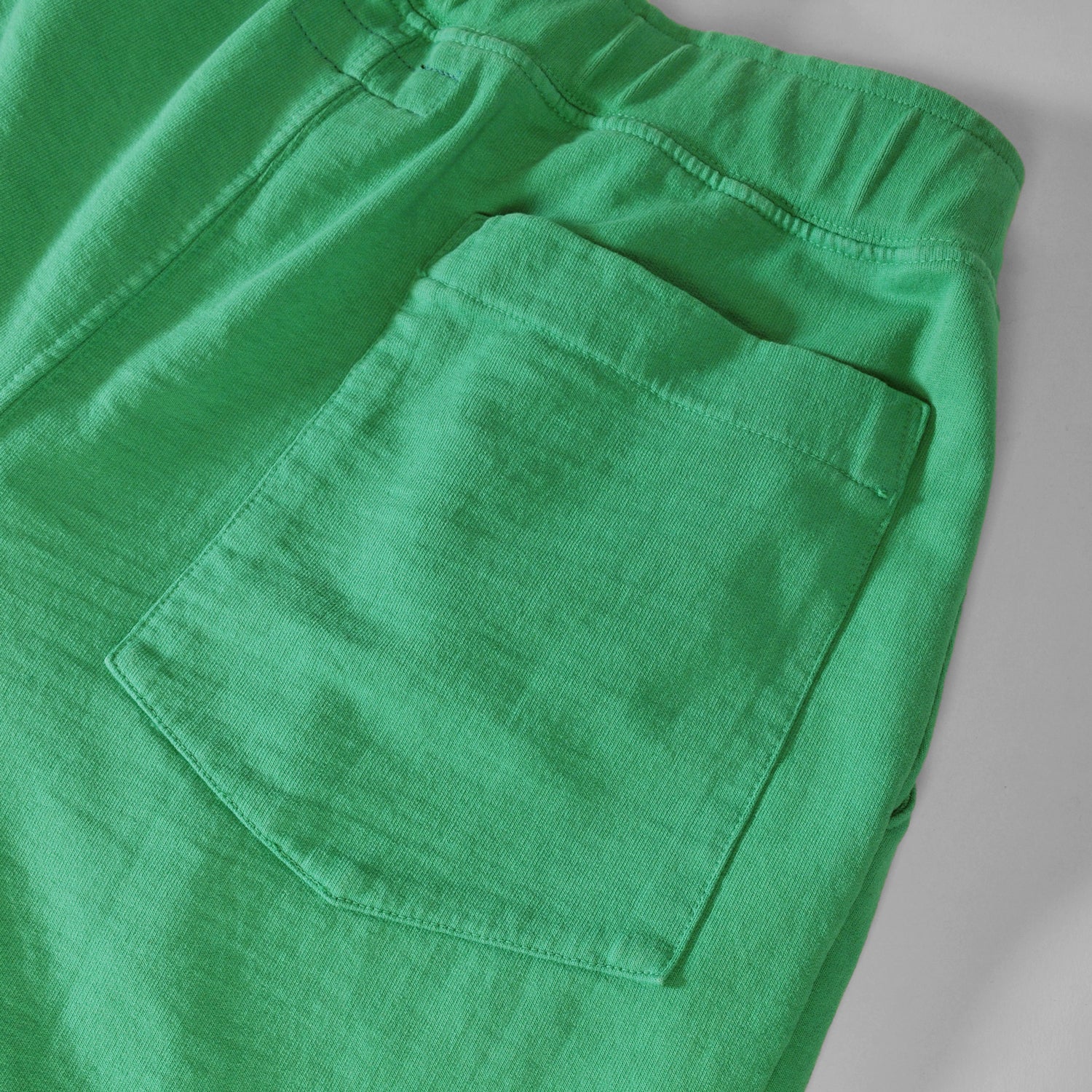 French Terry Pleated Shorts - Green