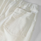 French Terry Pleated Shorts - Cream