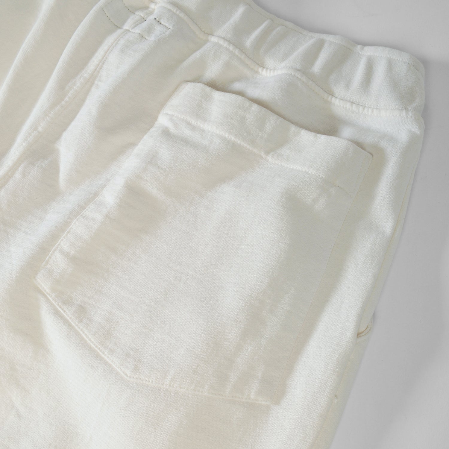French Terry Pleated Shorts - Cream