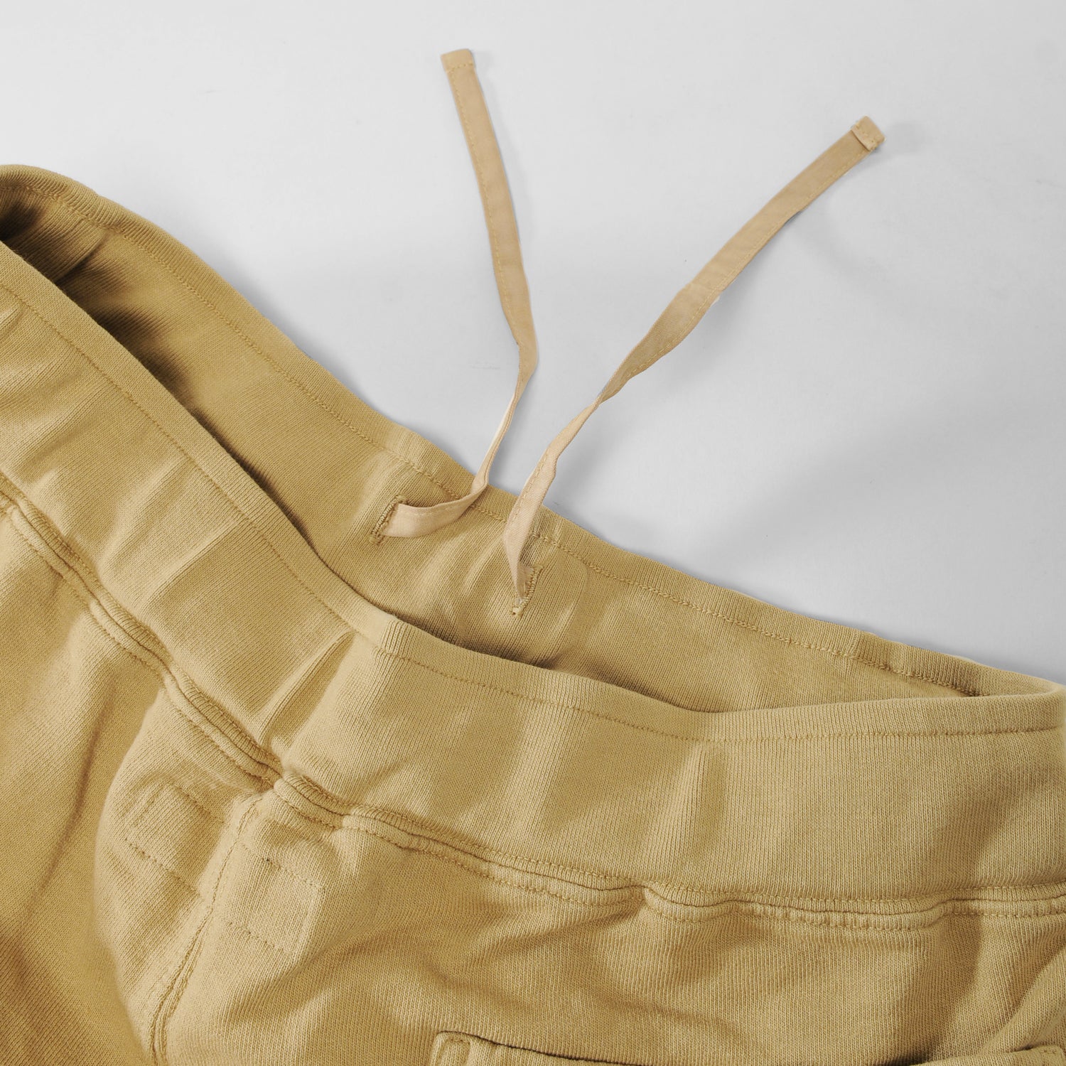 French Terry Pleated Shorts - Khaki