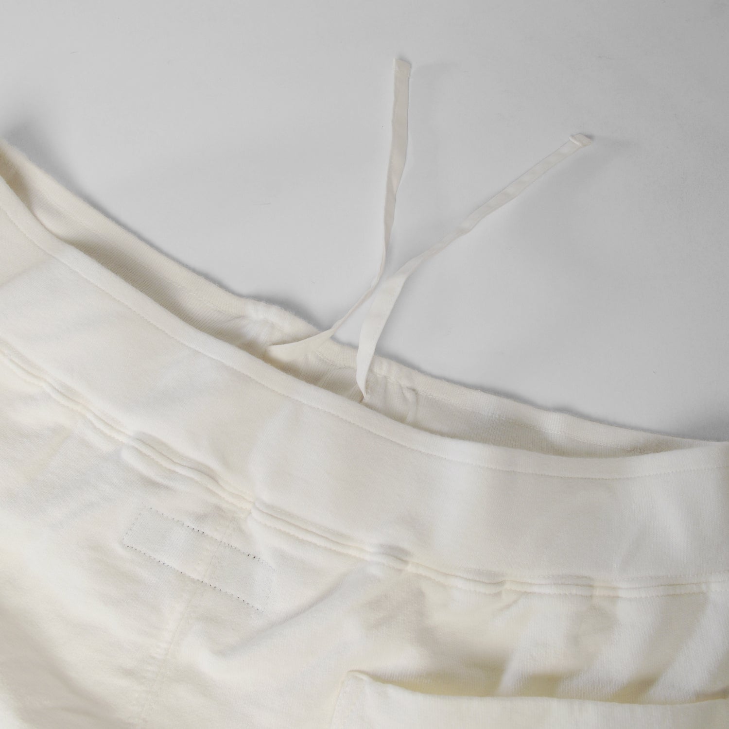 French Terry Pleated Shorts - Cream