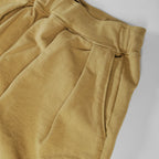 French Terry Pleated Shorts - Khaki