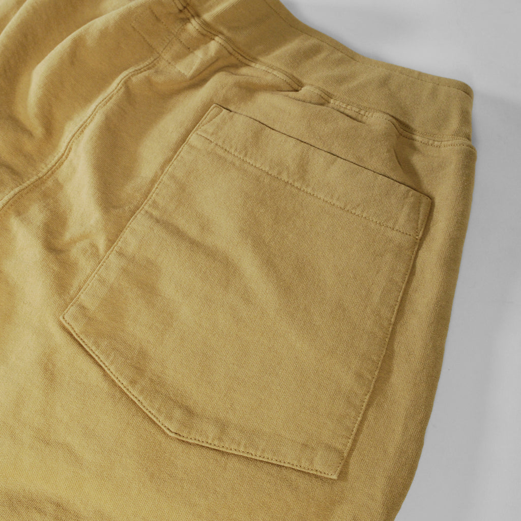 French Terry Pleated Shorts - Khaki