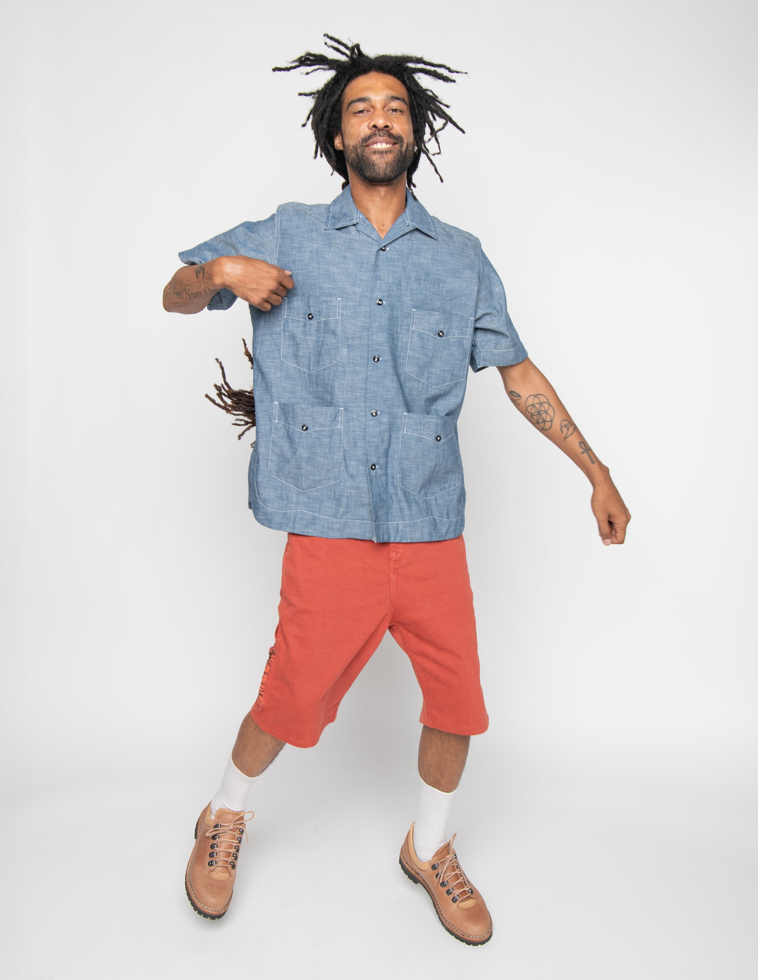 Guayabera Shirt SS - Chambray