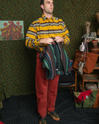 DROP CROTCH PAINTER PANTS - CONE BURNT ORANGE BULL DENIM