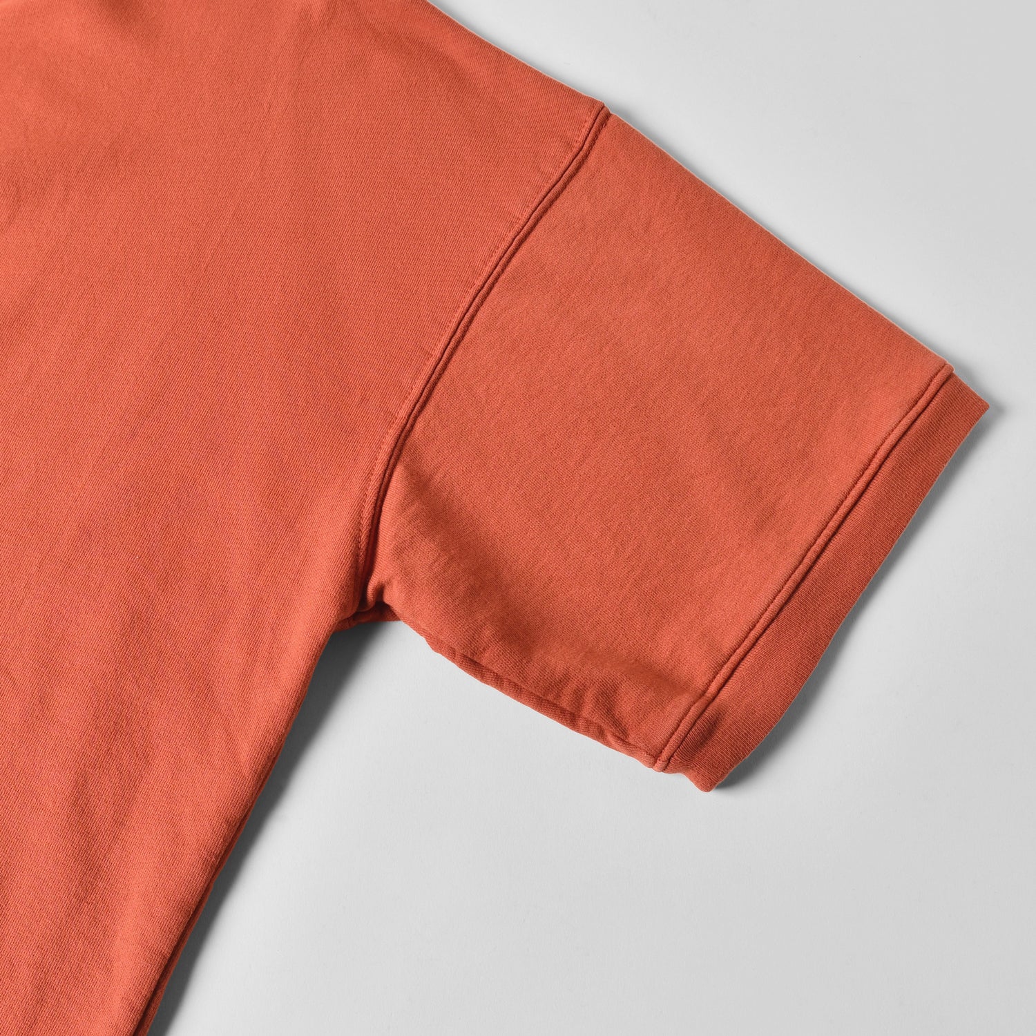 French Terry Cropped S/S Sweat - Burnt Orange