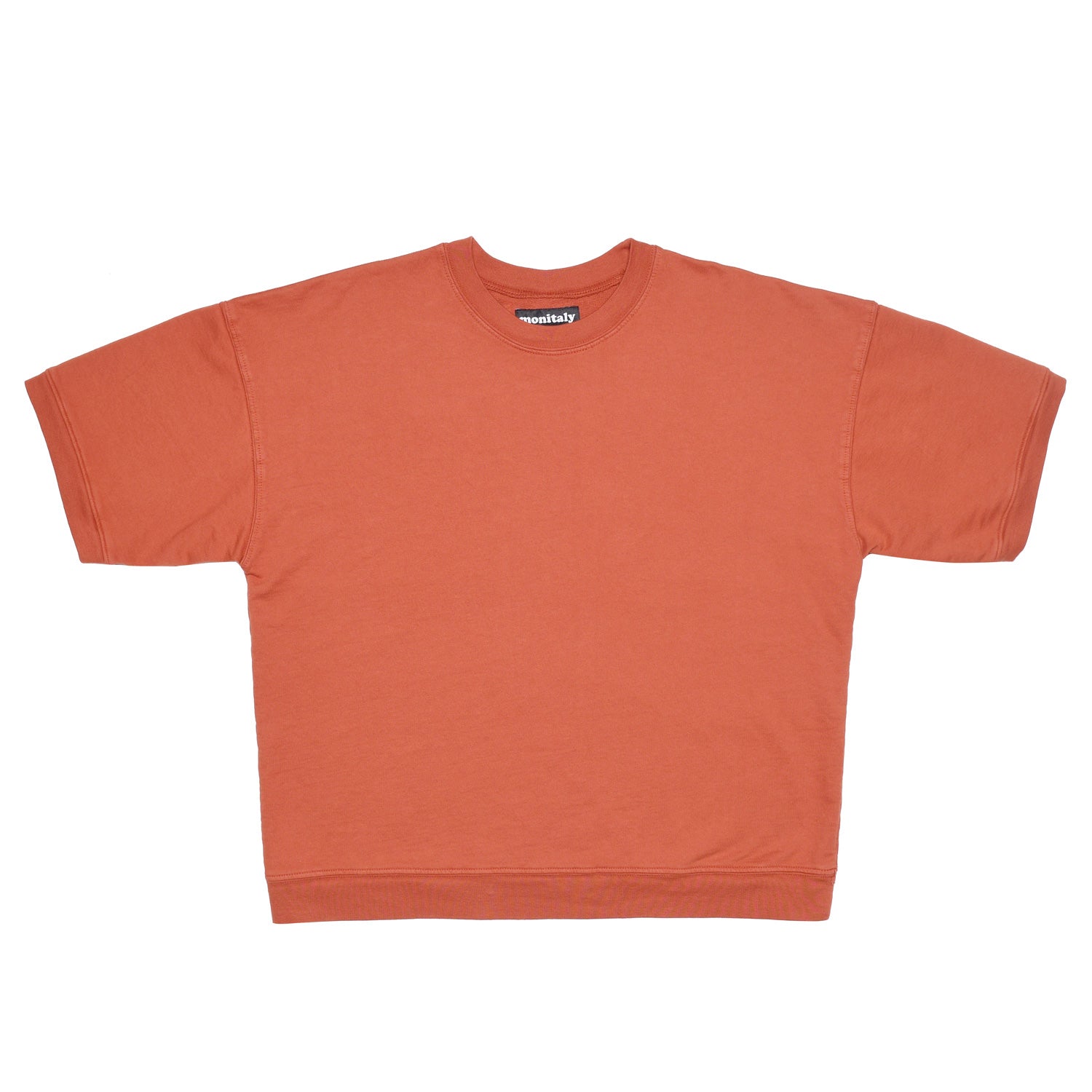 French Terry Cropped S/S Sweat - Burnt Orange