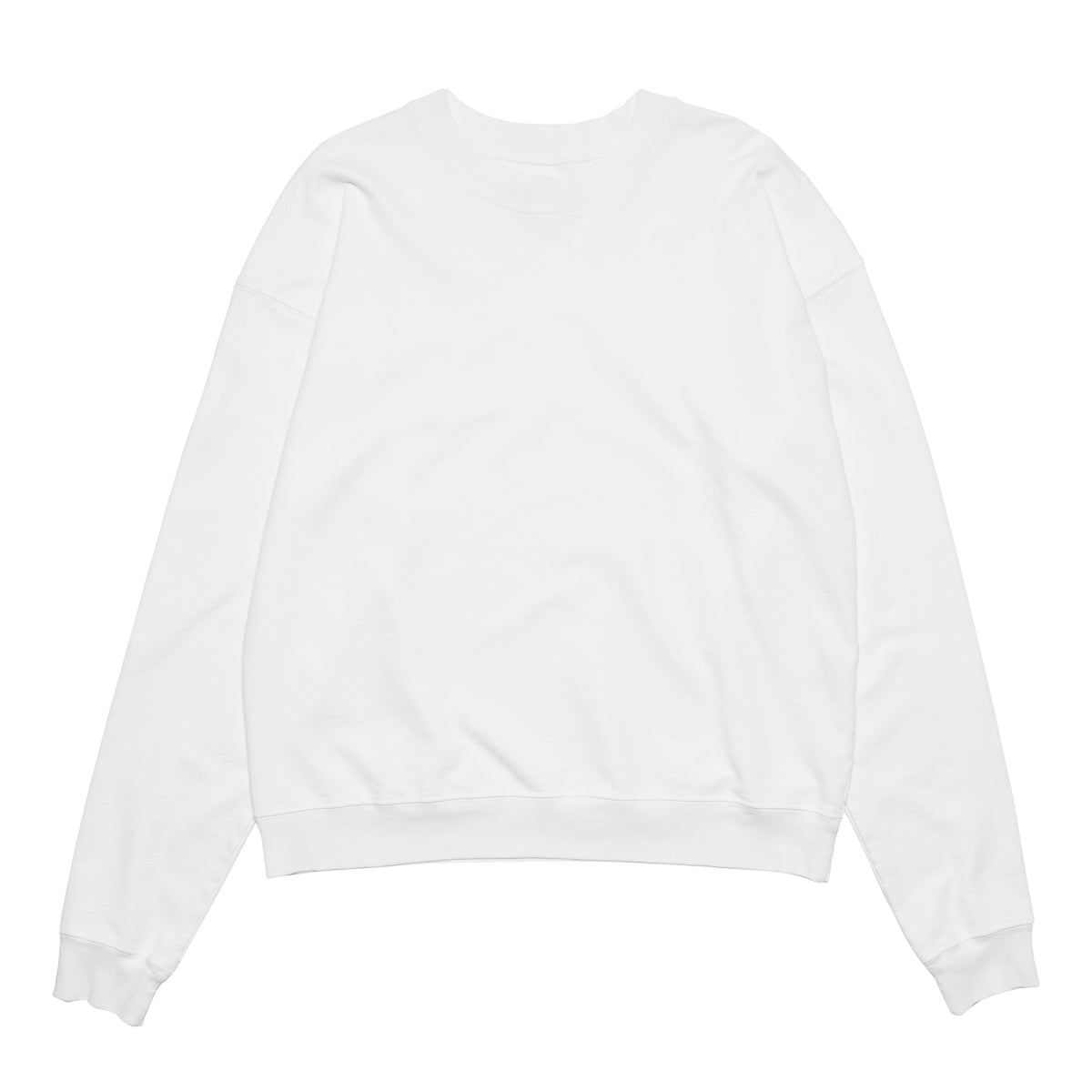 FRENCH TERRY CROPPED SWEAT SHIRT