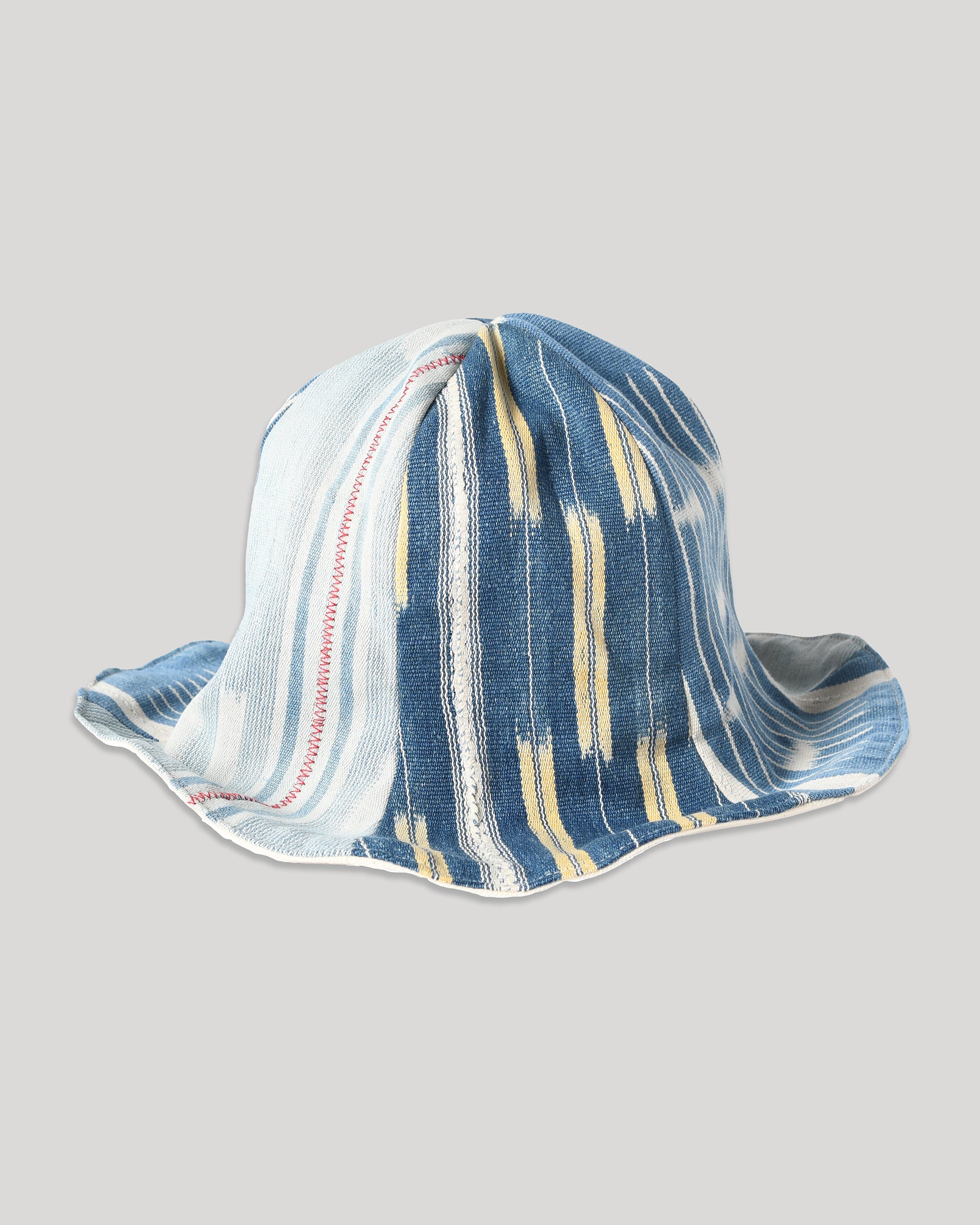 Hat - African Indigo Cloth Stripe