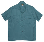50's Milano Shirt S/S - Tencel Cyan