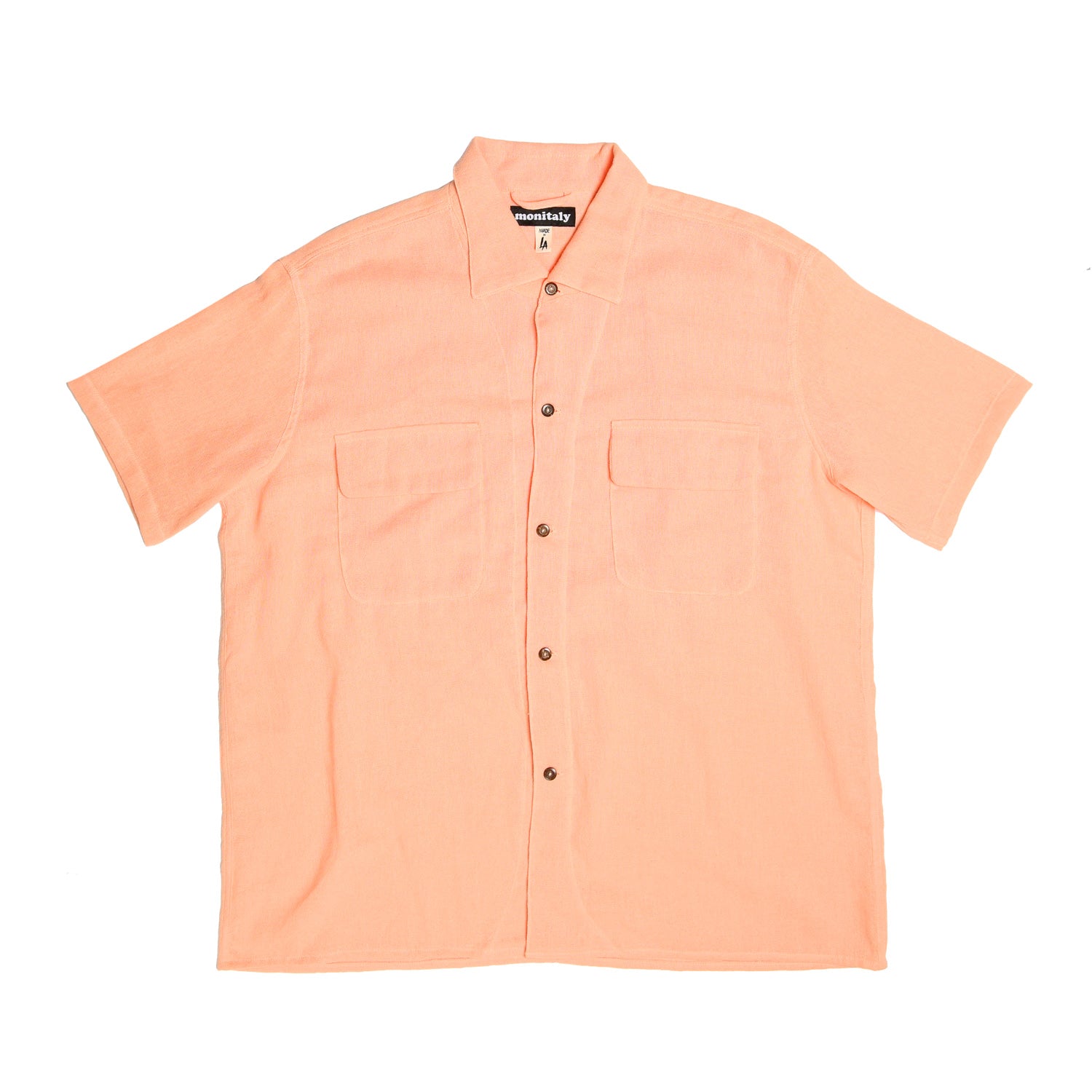 50's Milano Shirt SS - Tropical Peach