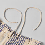 Wide Drop Crotch Pants - Gunny Sack Stripe Blue