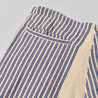 Wide Drop Crotch Pants - Gunny Sack Stripe Blue