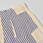 Wide Drop Crotch Pants - Gunny Sack Stripe Blue