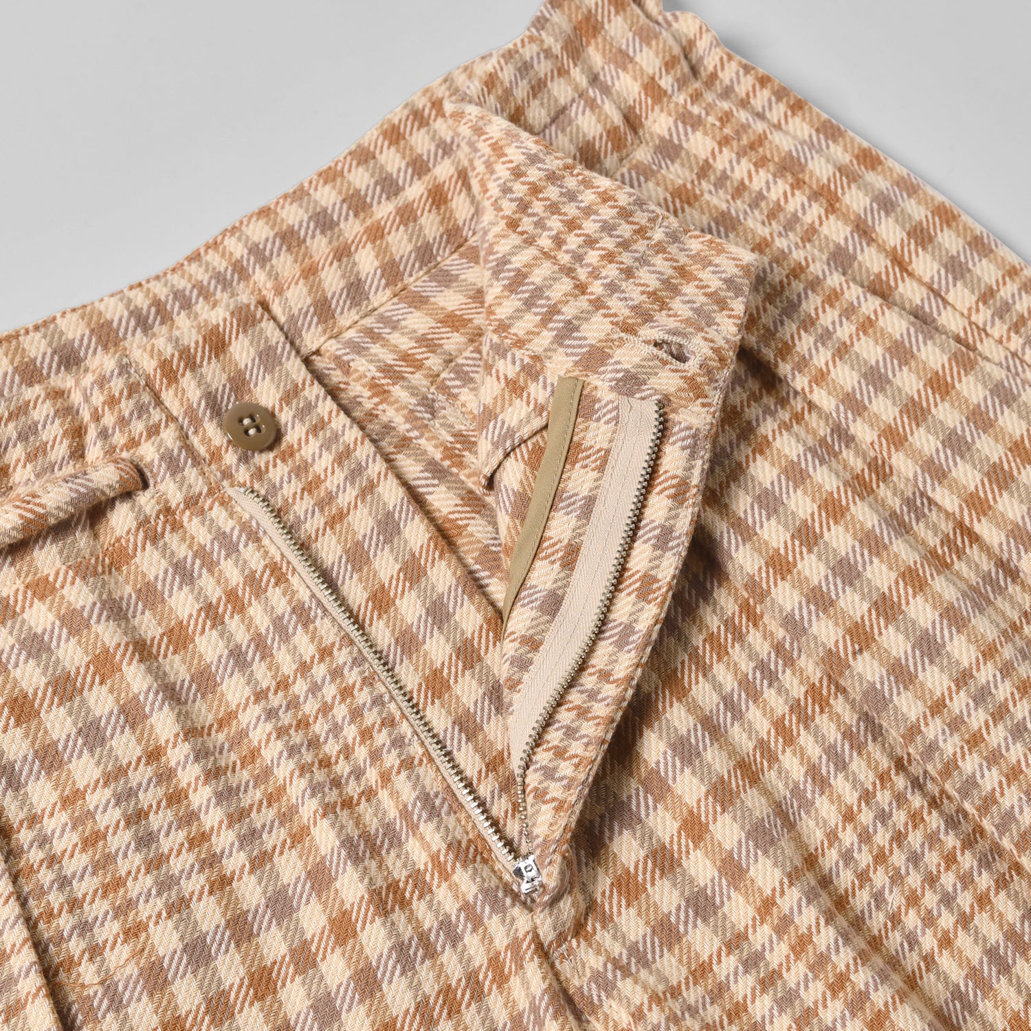 Wide Drop Crotch Pants - Nicole Plaid