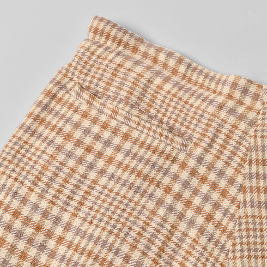 Wide Drop Crotch Pants - Nicole Plaid