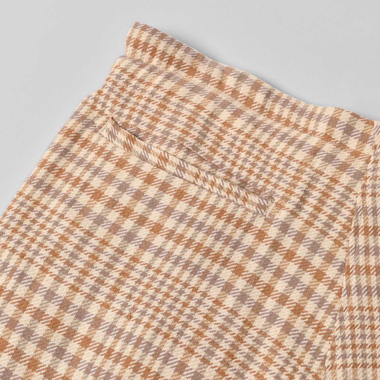 Wide Drop Crotch Pants - Nicole Plaid