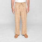 Wide Drop Crotch Pants - Nicole Plaid