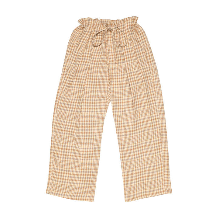 Wide Drop Crotch Pants - Nicole Plaid